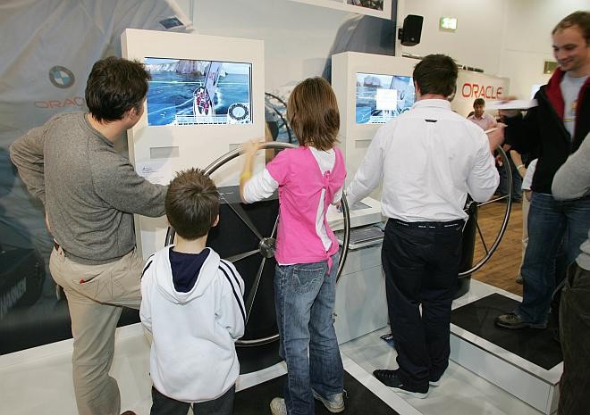 The BMW Oracle stand at the Collins Stewart London Boat Show. © onEdition http://www.onEdition.com